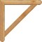 Ekena Millwork Traditional Craftsman Rough Sawn Bracket w/ Offset Brace, Western Red Cedar, 6"W x 38"D x 38"H BKT0604X38X38TRA04RWR - alternate 3